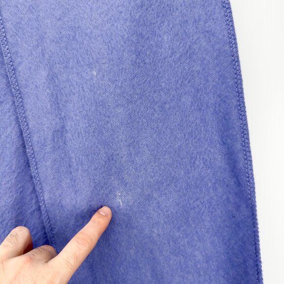 ALPACAβ CAMARGO Brushed Alpaca Blend Fringe Peru Periwinkle Blue Scarf 9βx 80β - Picture 3 of 6